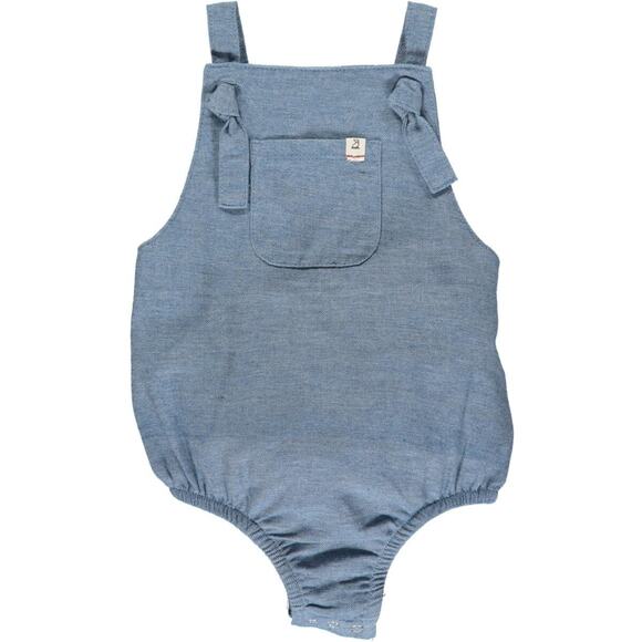 Me & Henry Other - Me & Henry Chambray Reef Knotted Bubble
 - 12/18 Months - Adorable!